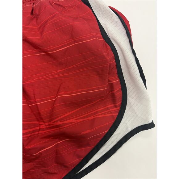 Nike Dri-FIT Tempo Shorts M Red White Black Trim Running Athletic Wear - Picture 3 of 8
